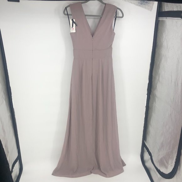 Flaw* TFNC Zana Pleated Bridesmaid Maxi Microchip - Picture 4 of 6